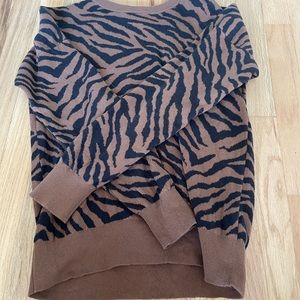 cheeta print sweater